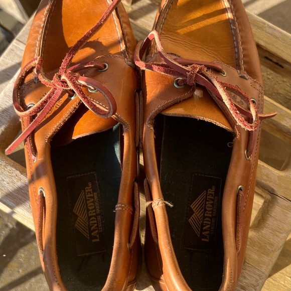 Land Rover 2 Eye Genuine Handsewn Men’s Boat Shoes Size 9 - Picture 10 of 11
